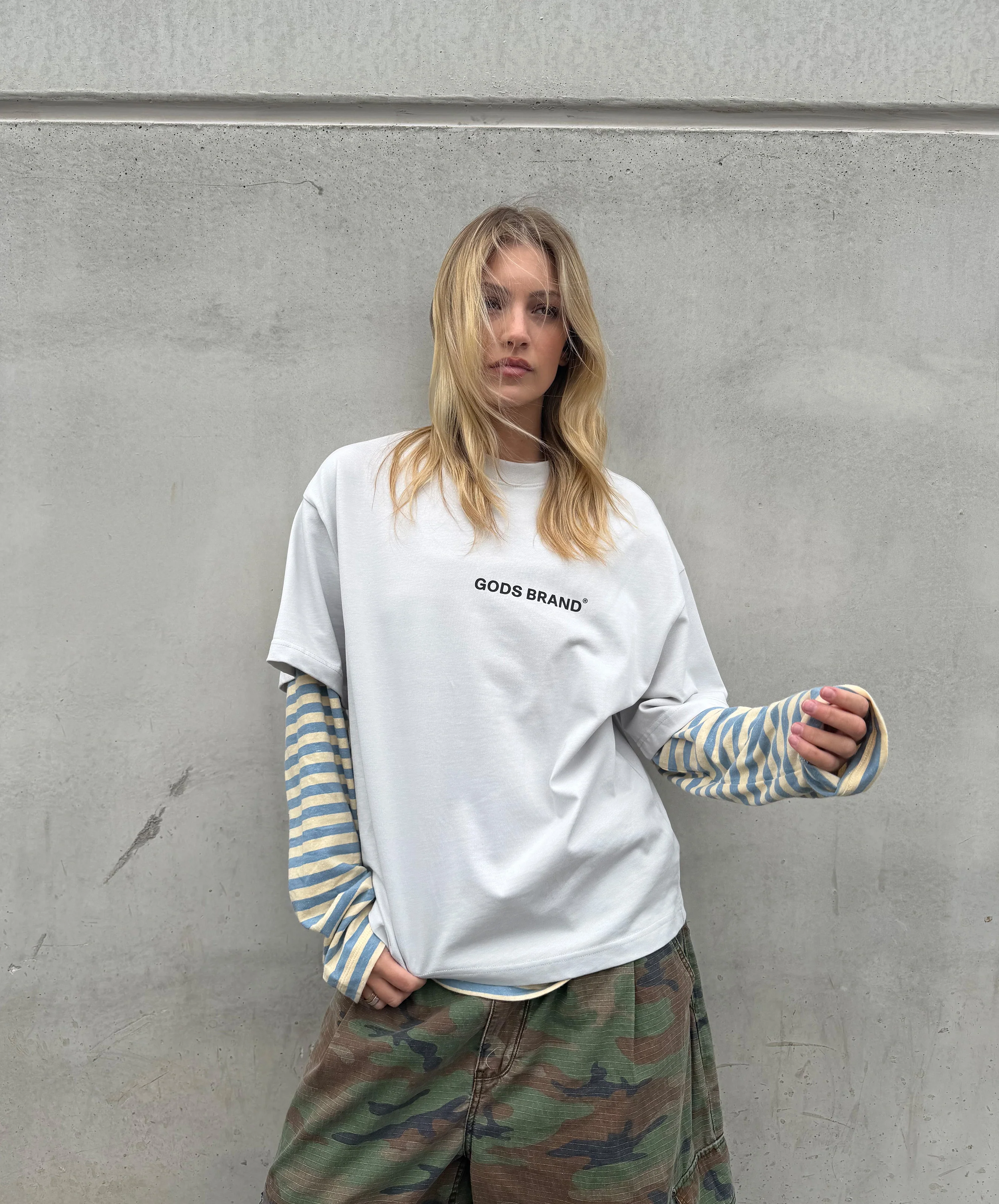 Performance Boxy Tee Light Grey - Image 6