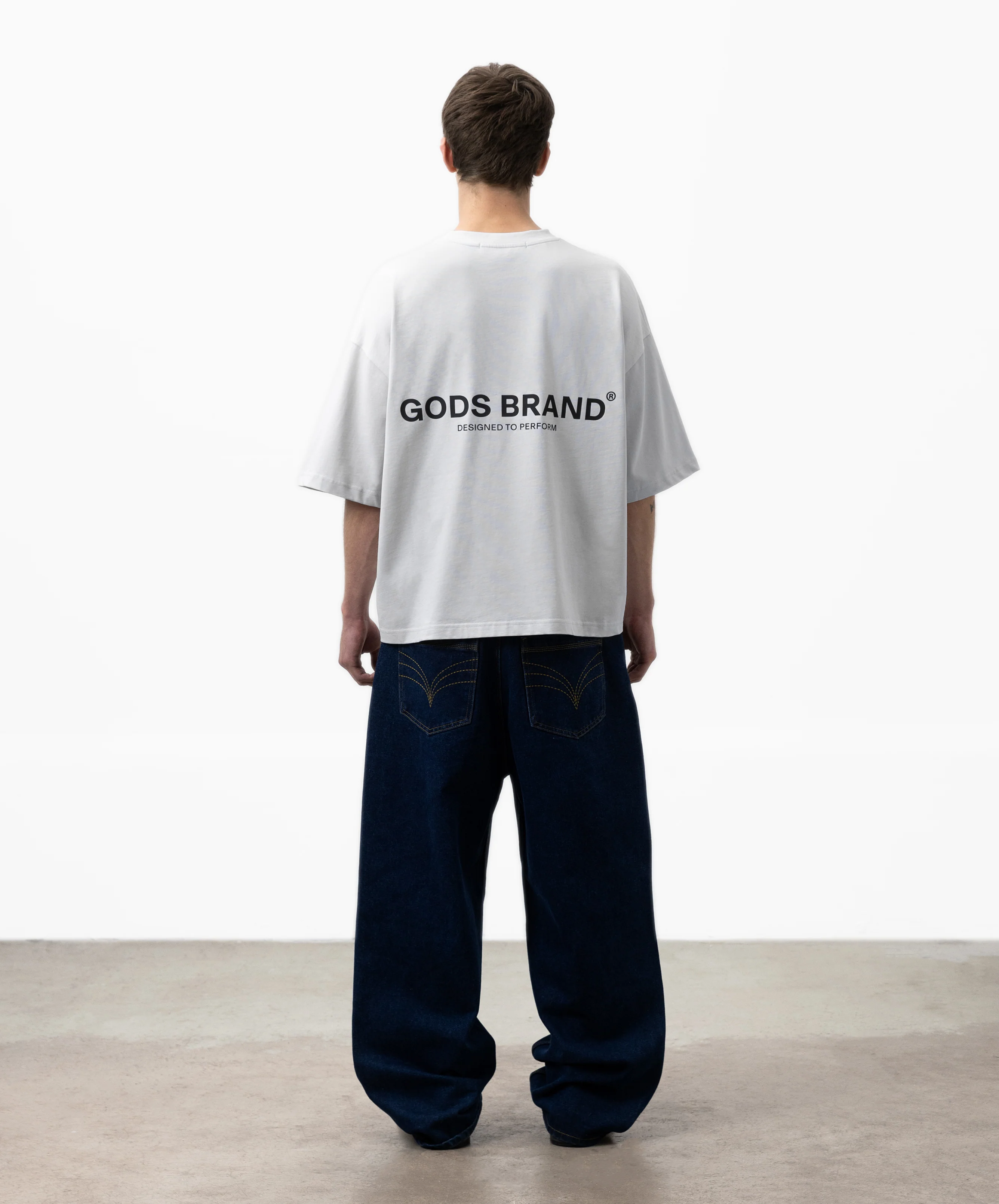 Performance Boxy Tee Light Grey - Image 7