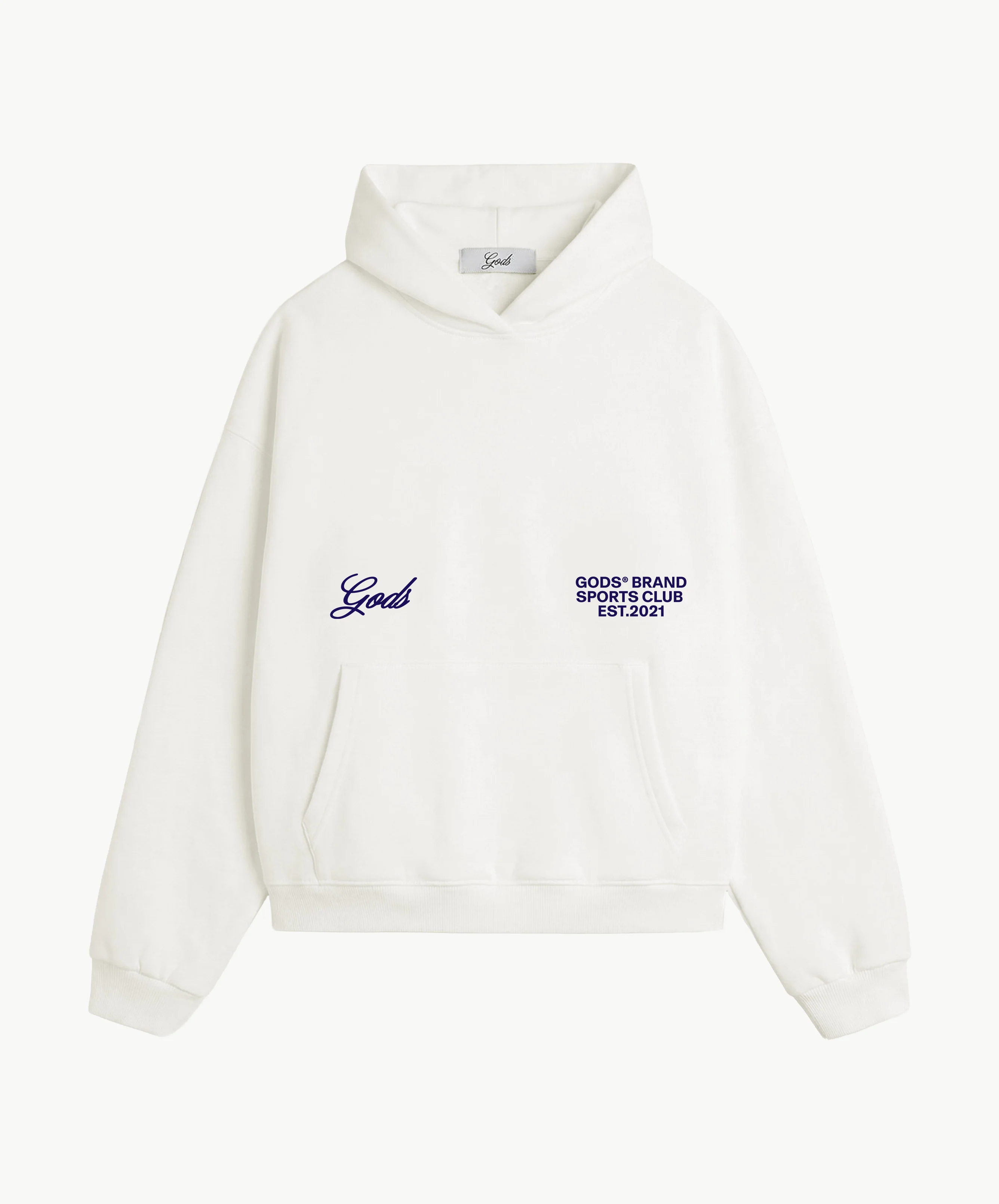 Gods® Brand Sports Club Hoodie Cream - Image 5