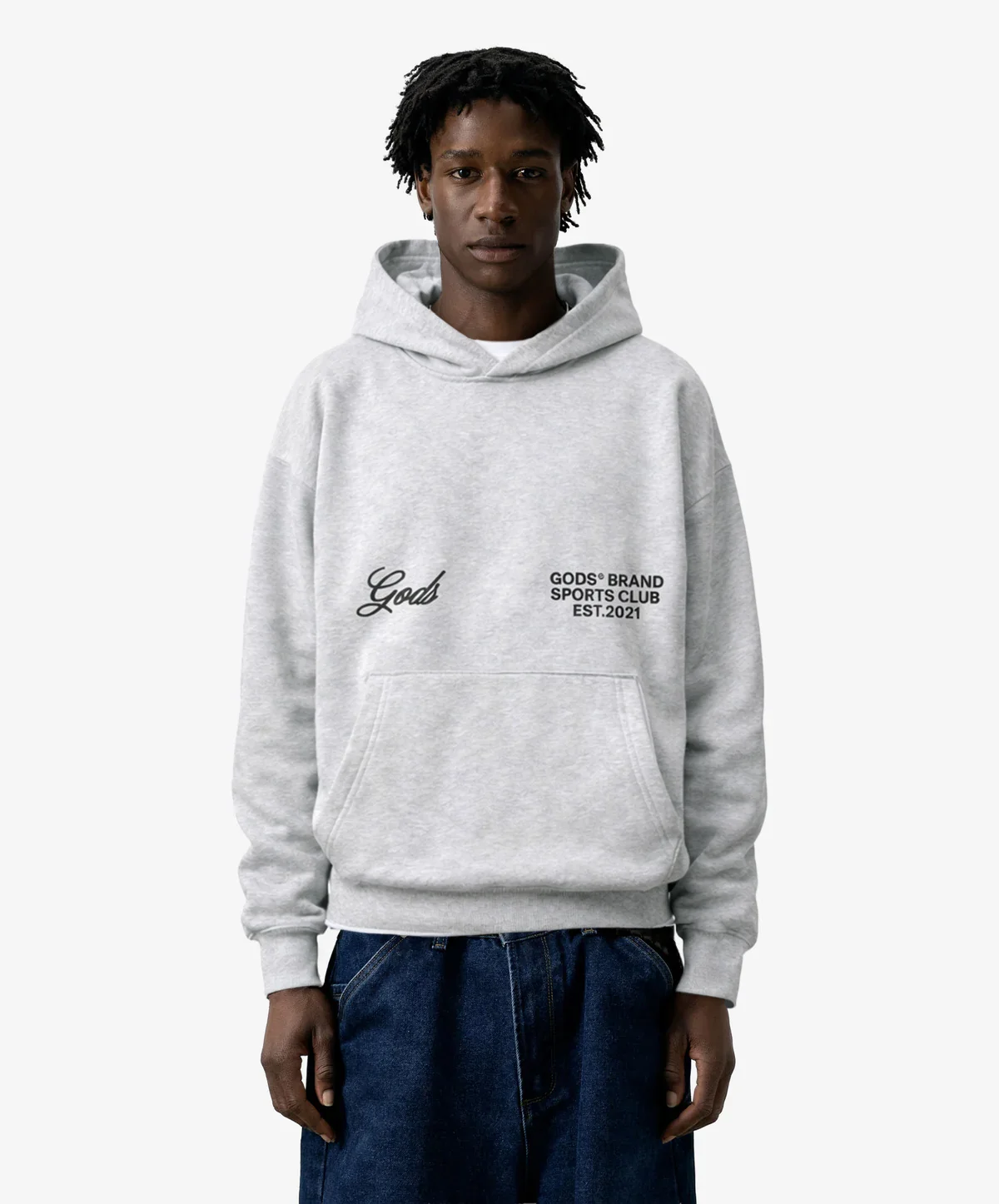 Gods® Brand Sports Club Hoodie Melange - Image 3