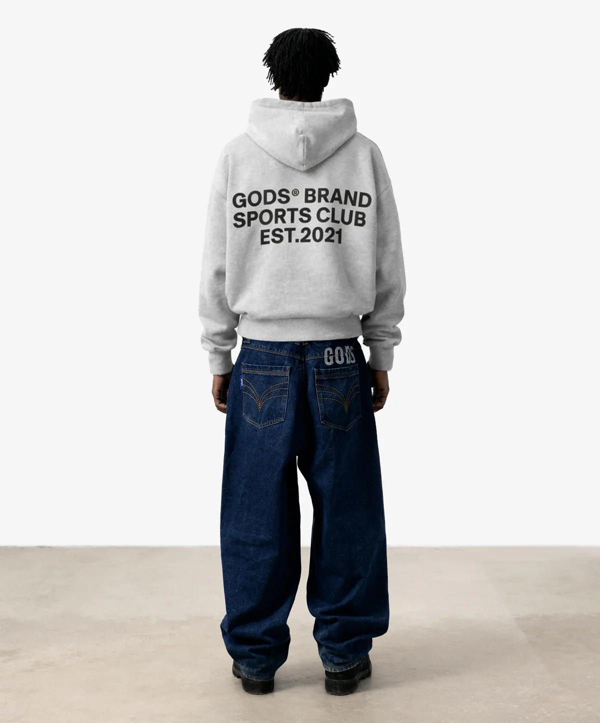 Gods® Brand Sports Club Hoodie Melange - Image 6