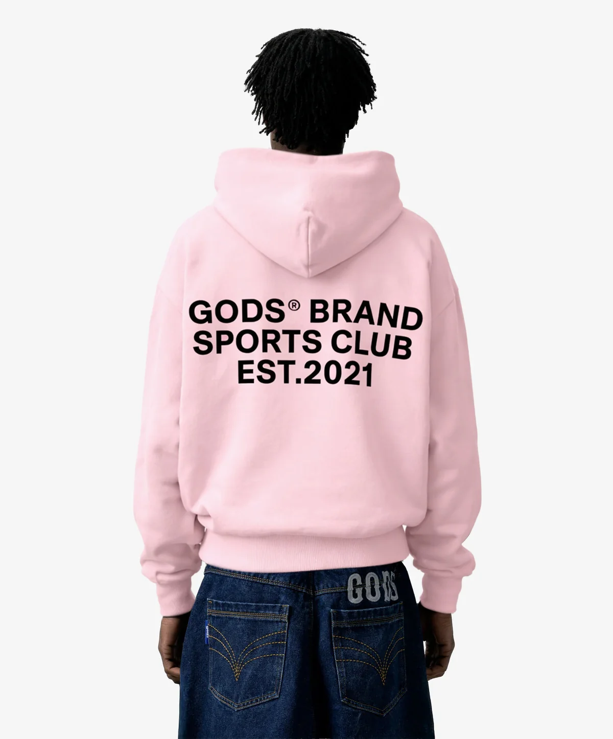 Gods® Brand Sports Club Hoodie Rose - Image 3