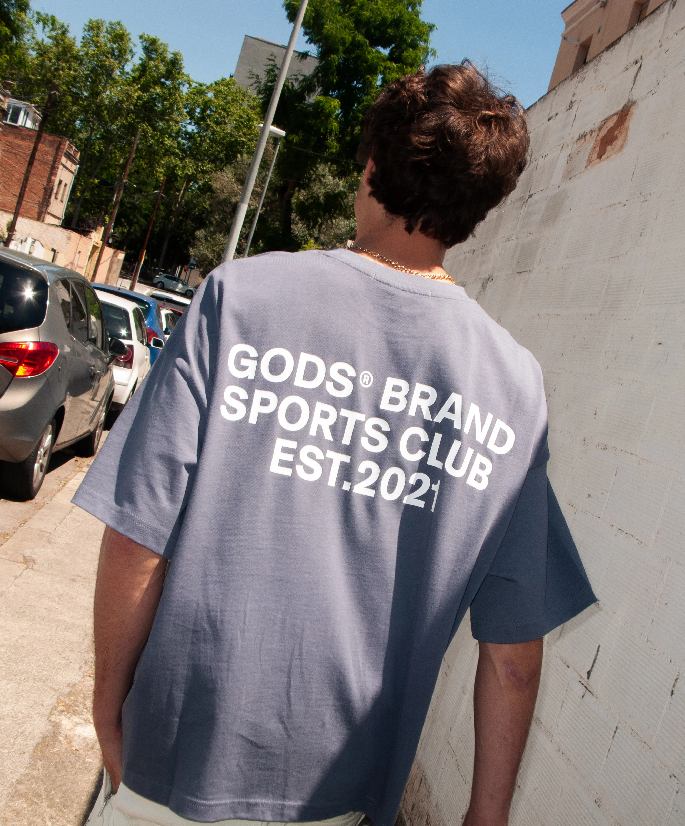 Gods Sports Club Tee Dark Grey - Image 2