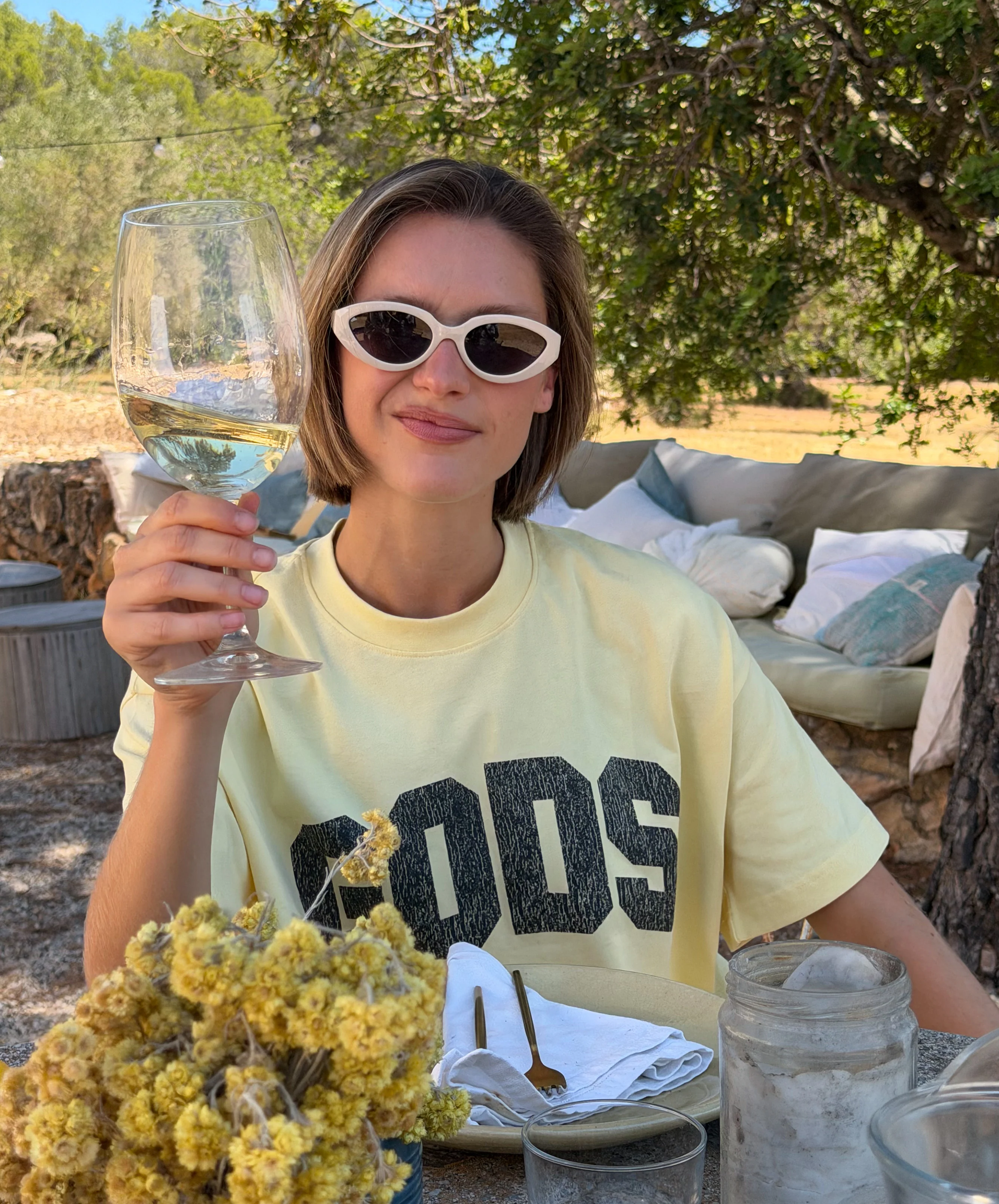 Gods Boxy Tee Yellow - Image 2