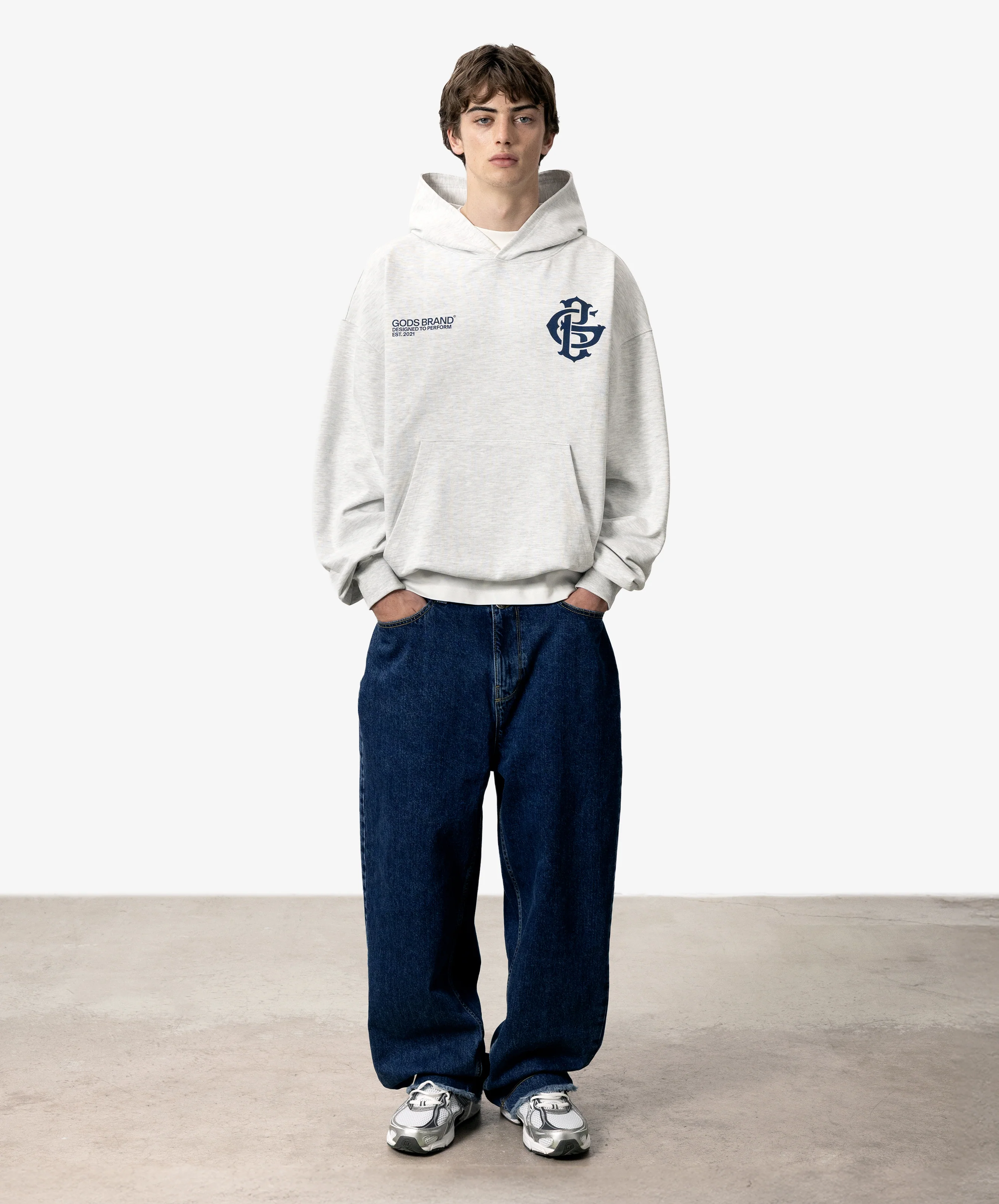 Gods Brand Hoodie Grey - Image 8