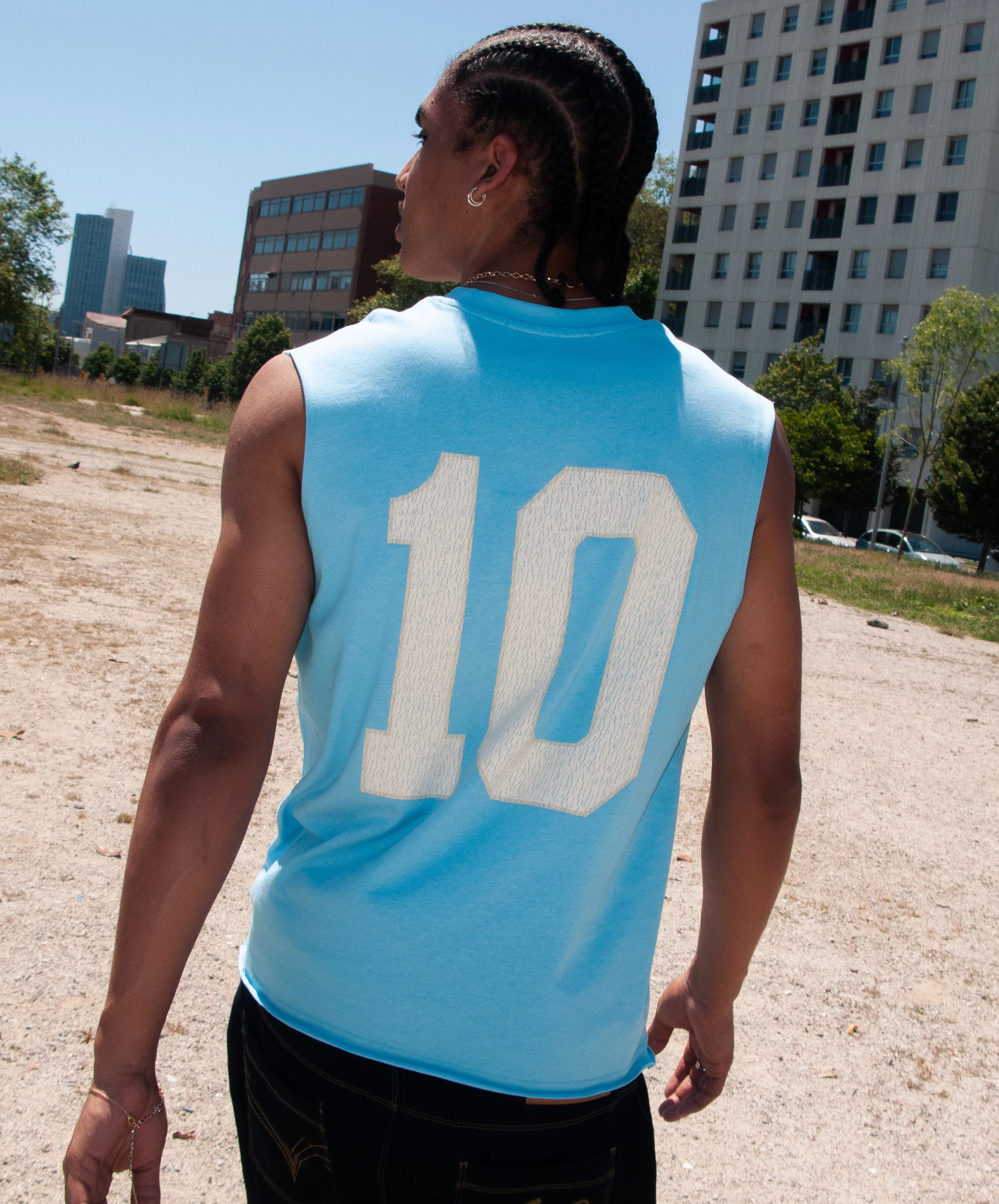 Gods FC Sleeveless Blue - Image 4