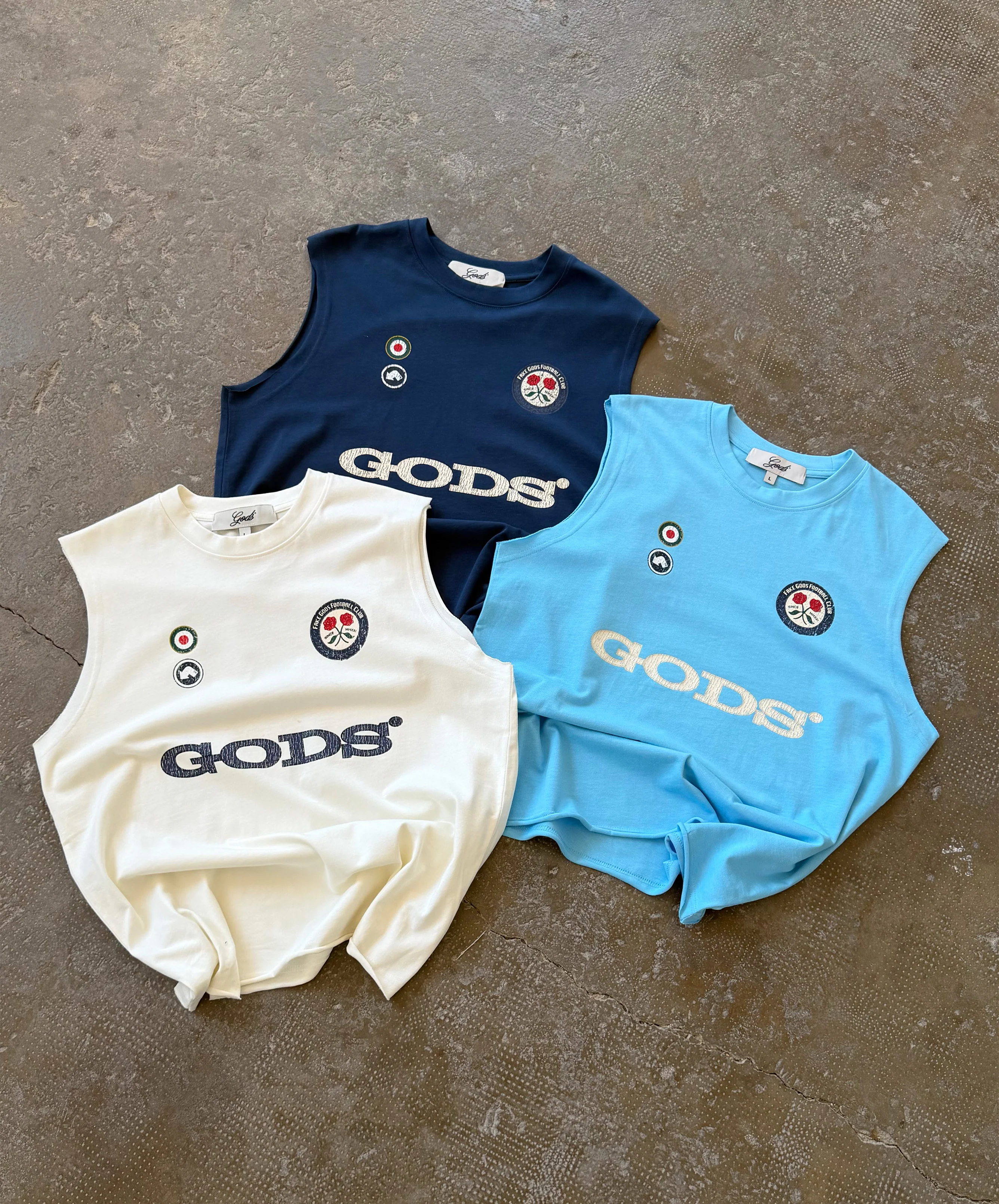 Gods FC Sleeveless Cream - Image 4