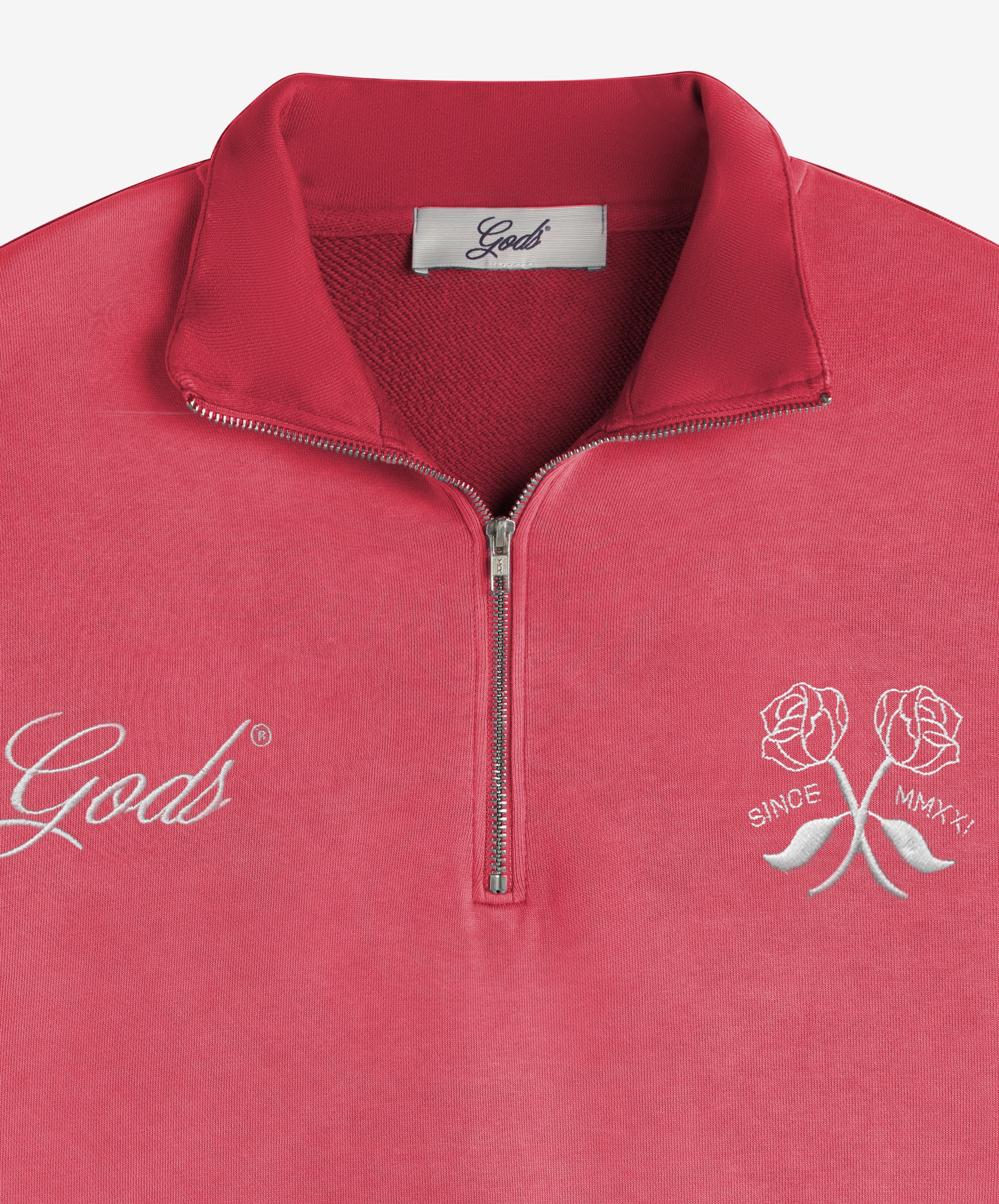 Gods Half Zip Washed Red - Image 6