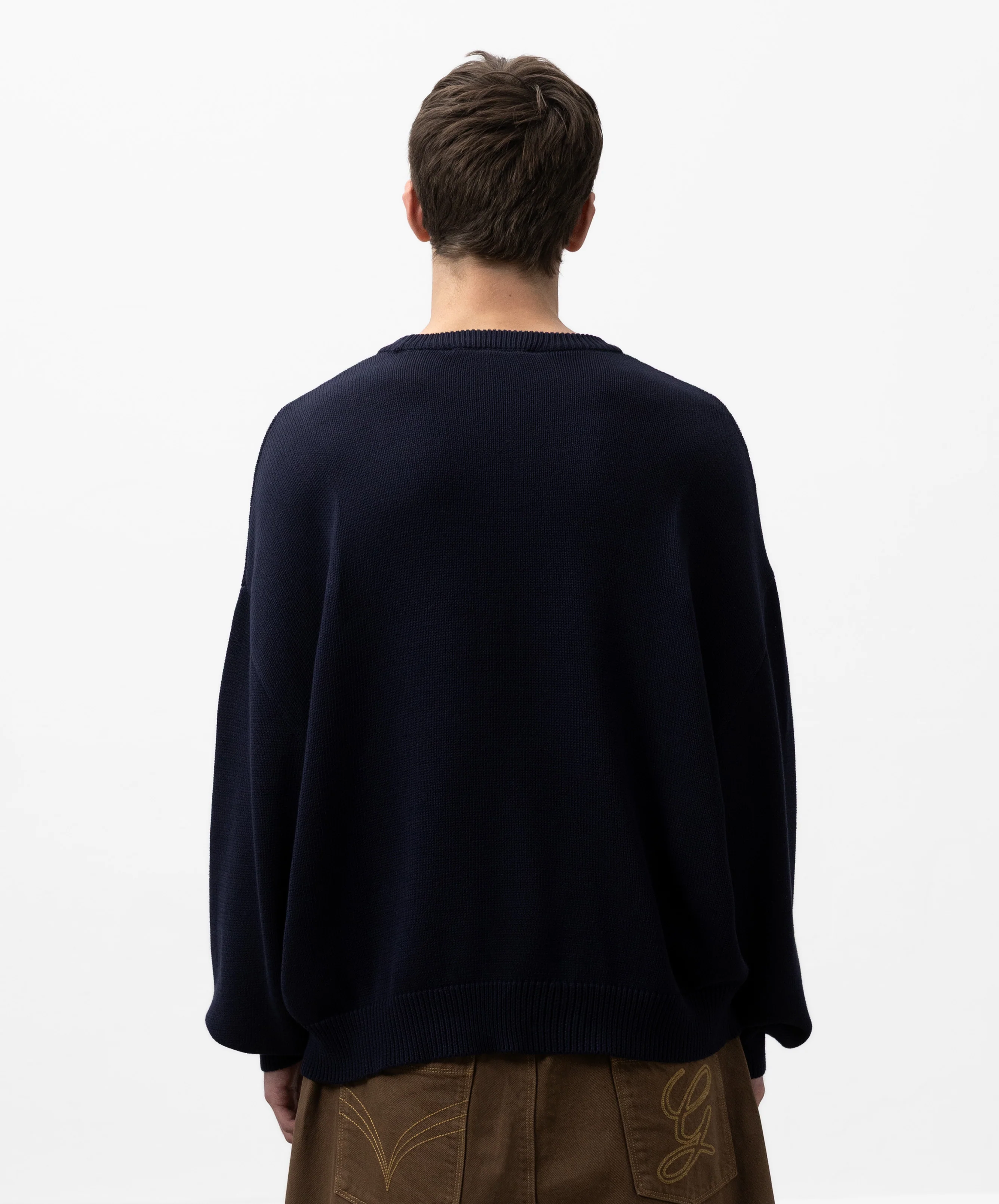 Gods Knitted Sweater Navy - Image 3