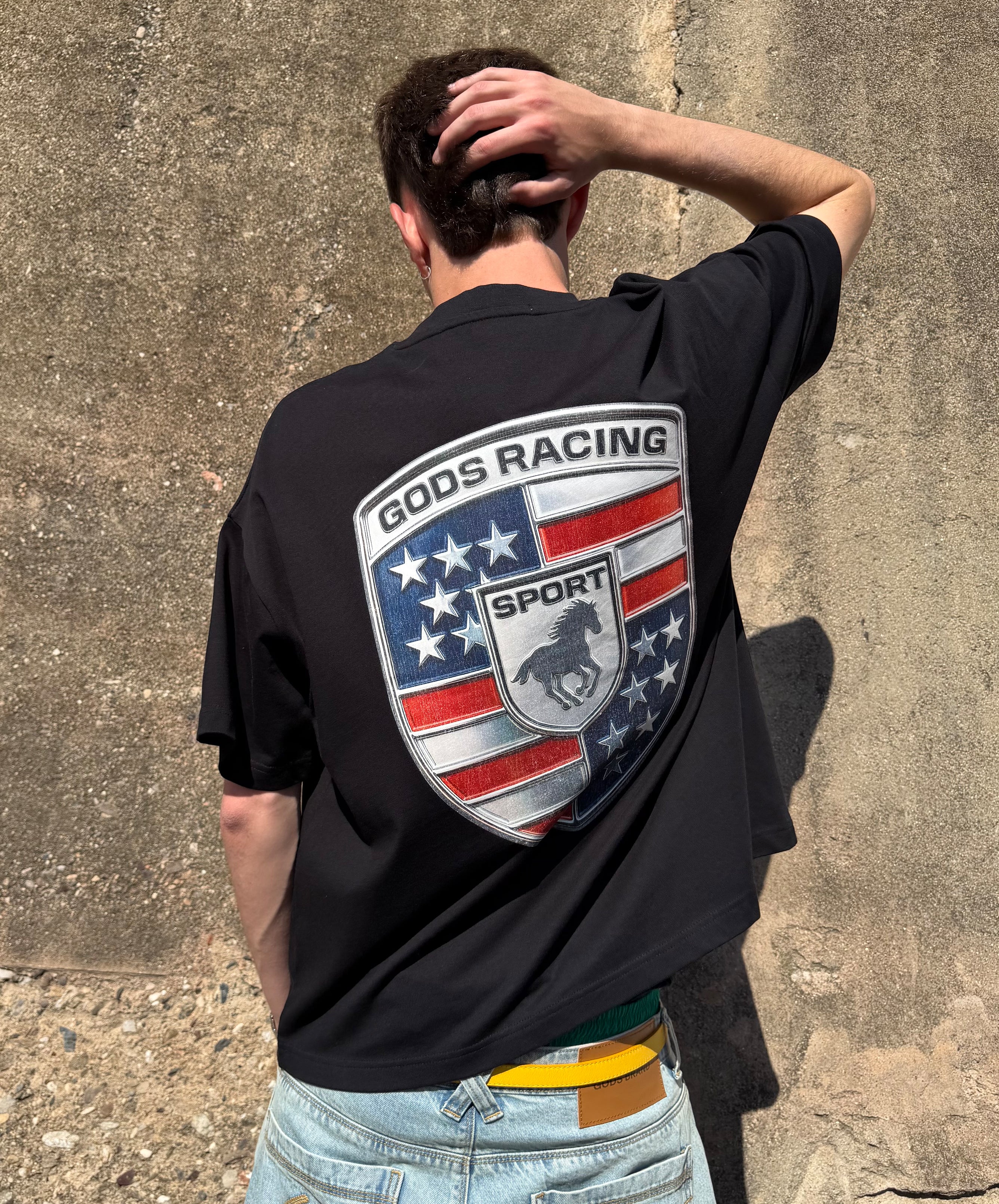 Racing Tee Black - Image 4