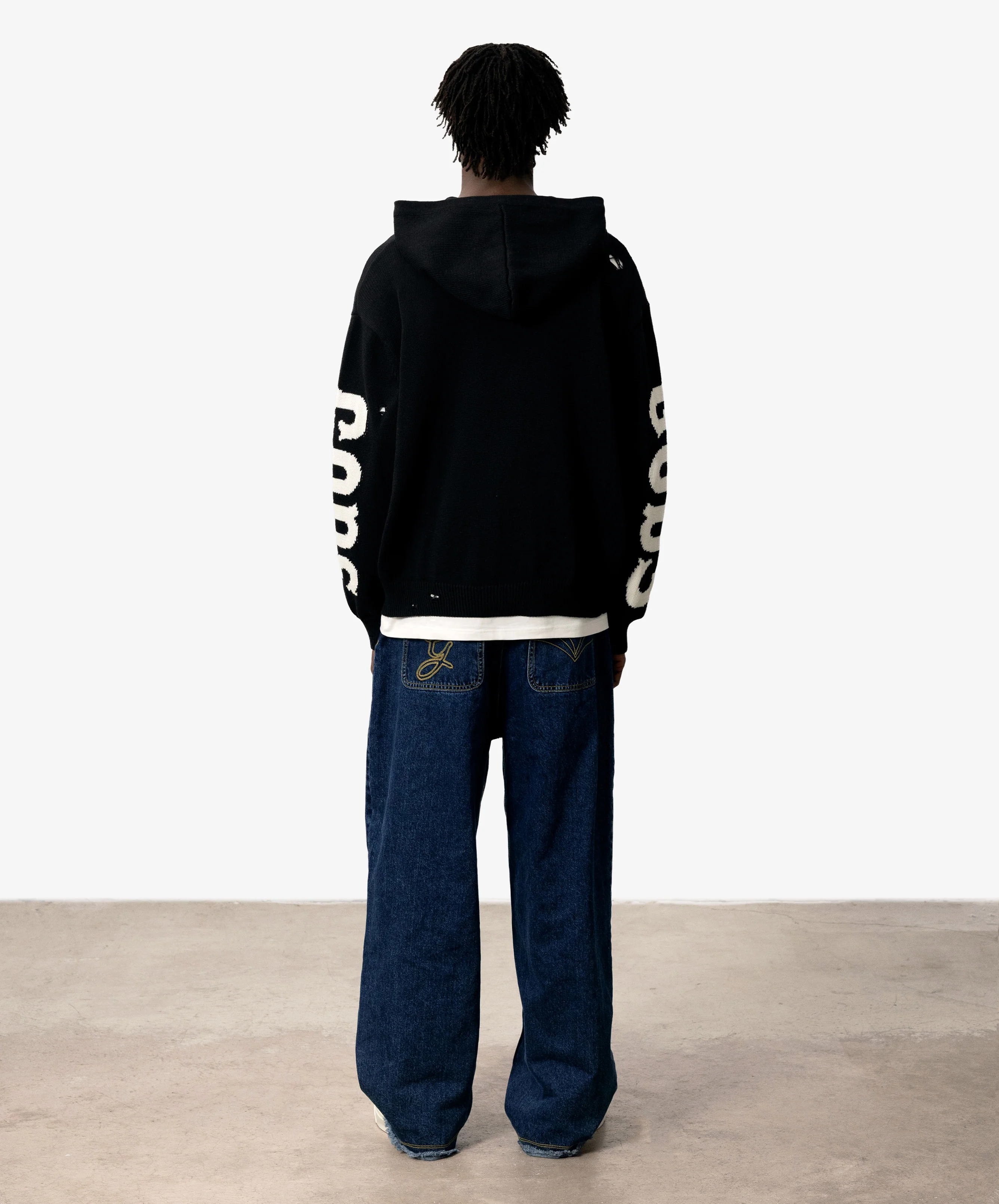 G Knitted Zipper Black - Image 8