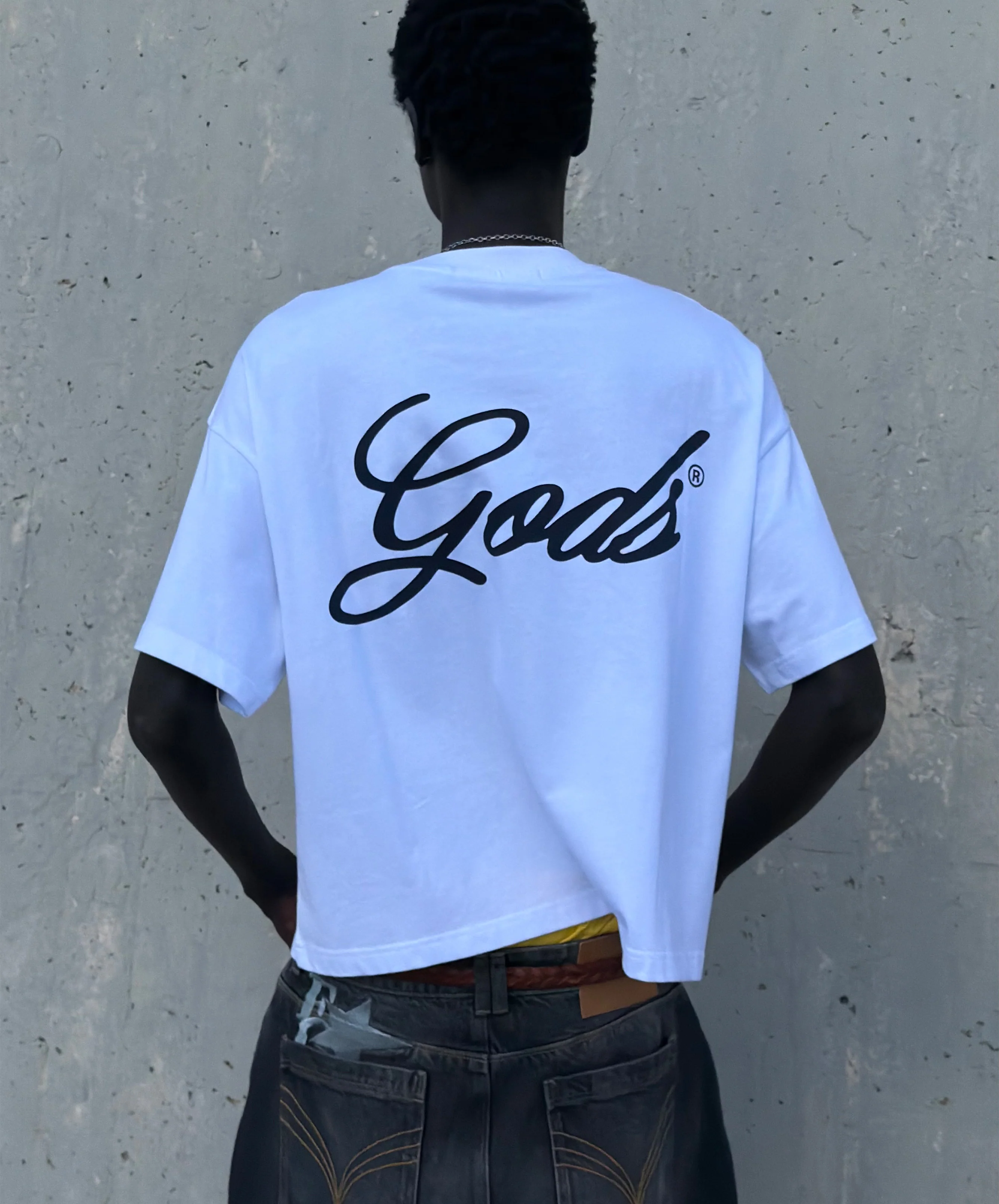 Script Boxy Tee White - Image 2