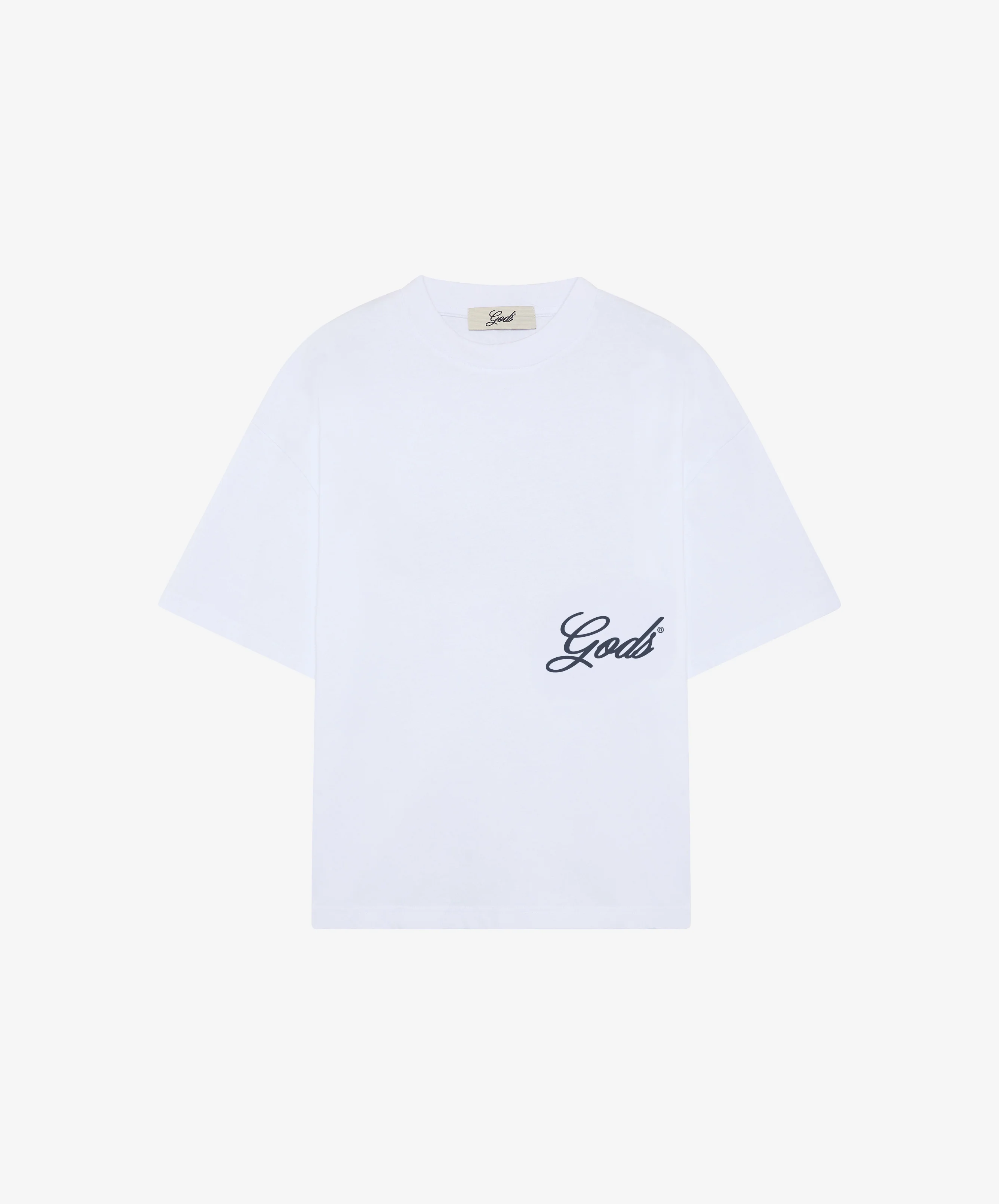 Script Boxy Tee White - Image 3
