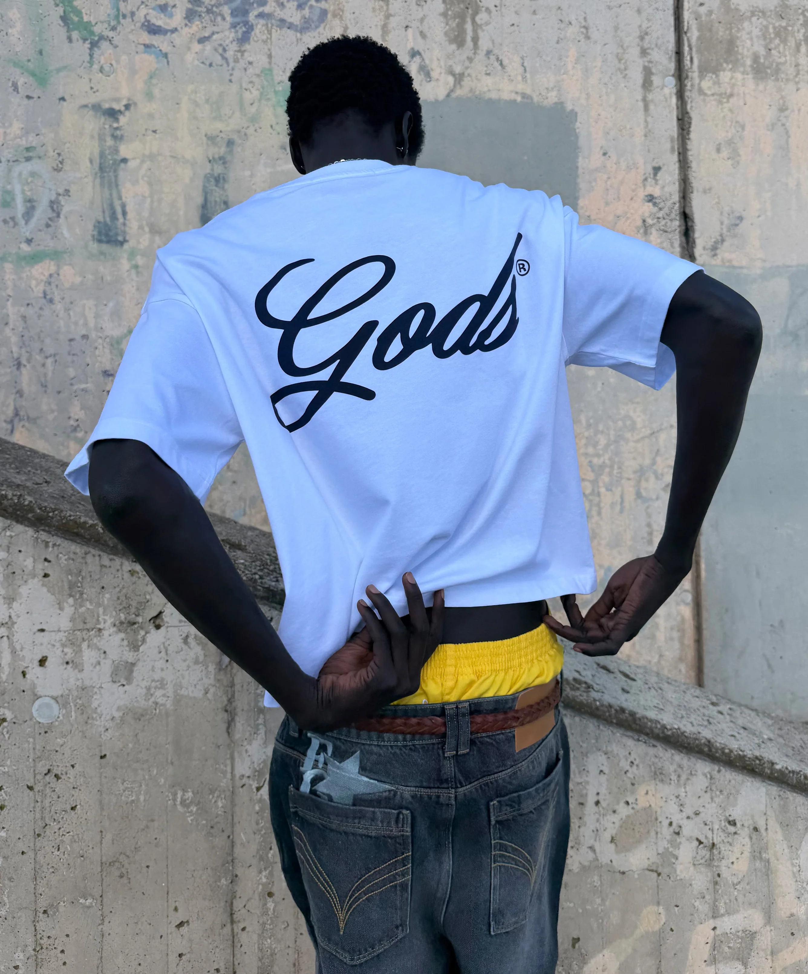 Script Boxy Tee White - Image 5