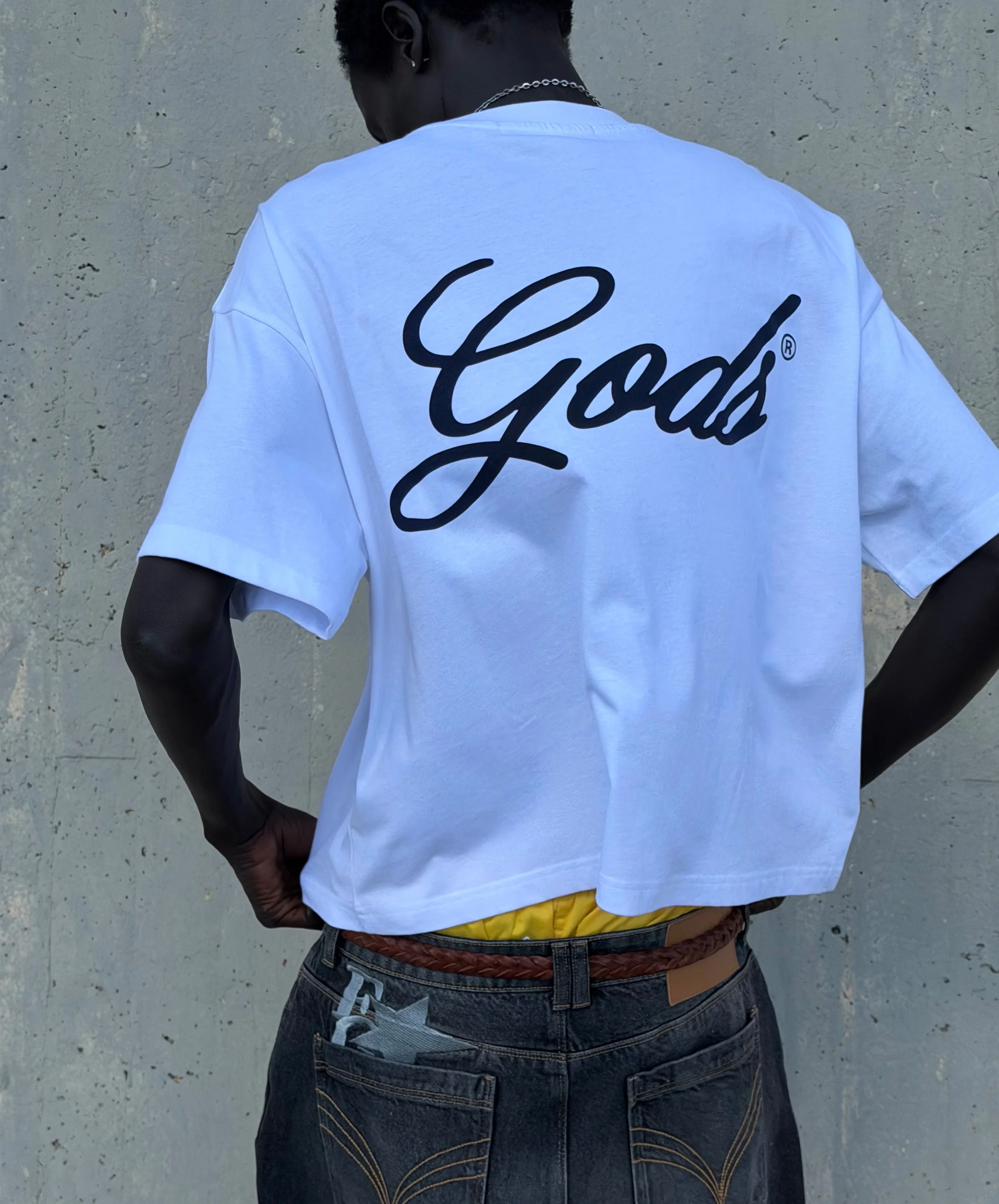 Script Boxy Tee White - Image 6