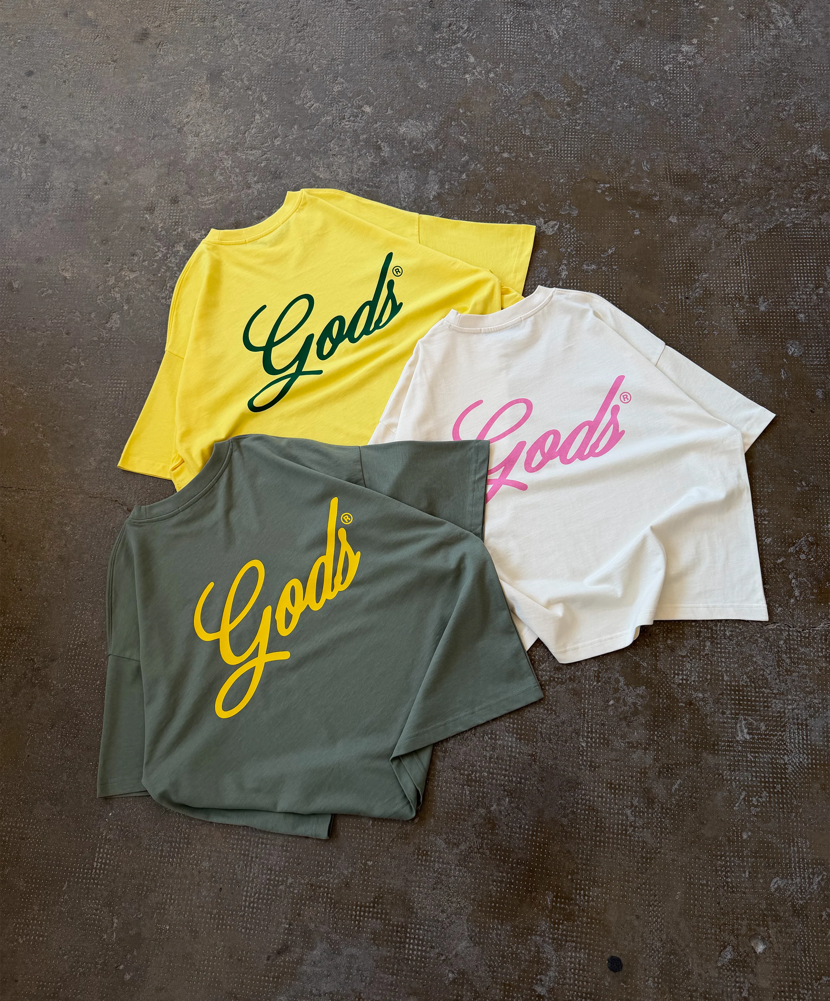 Script Boxy Tee Yellow - Image 5