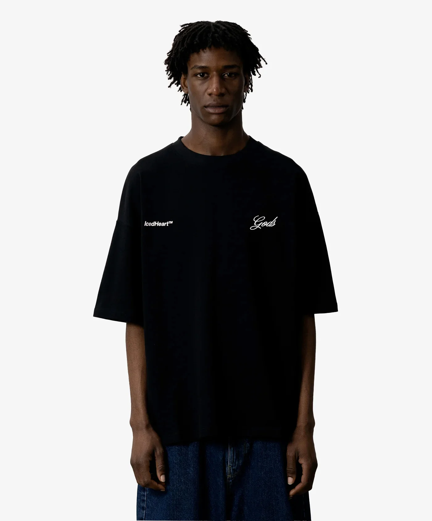 Iced Heart Tee Black - Image 3