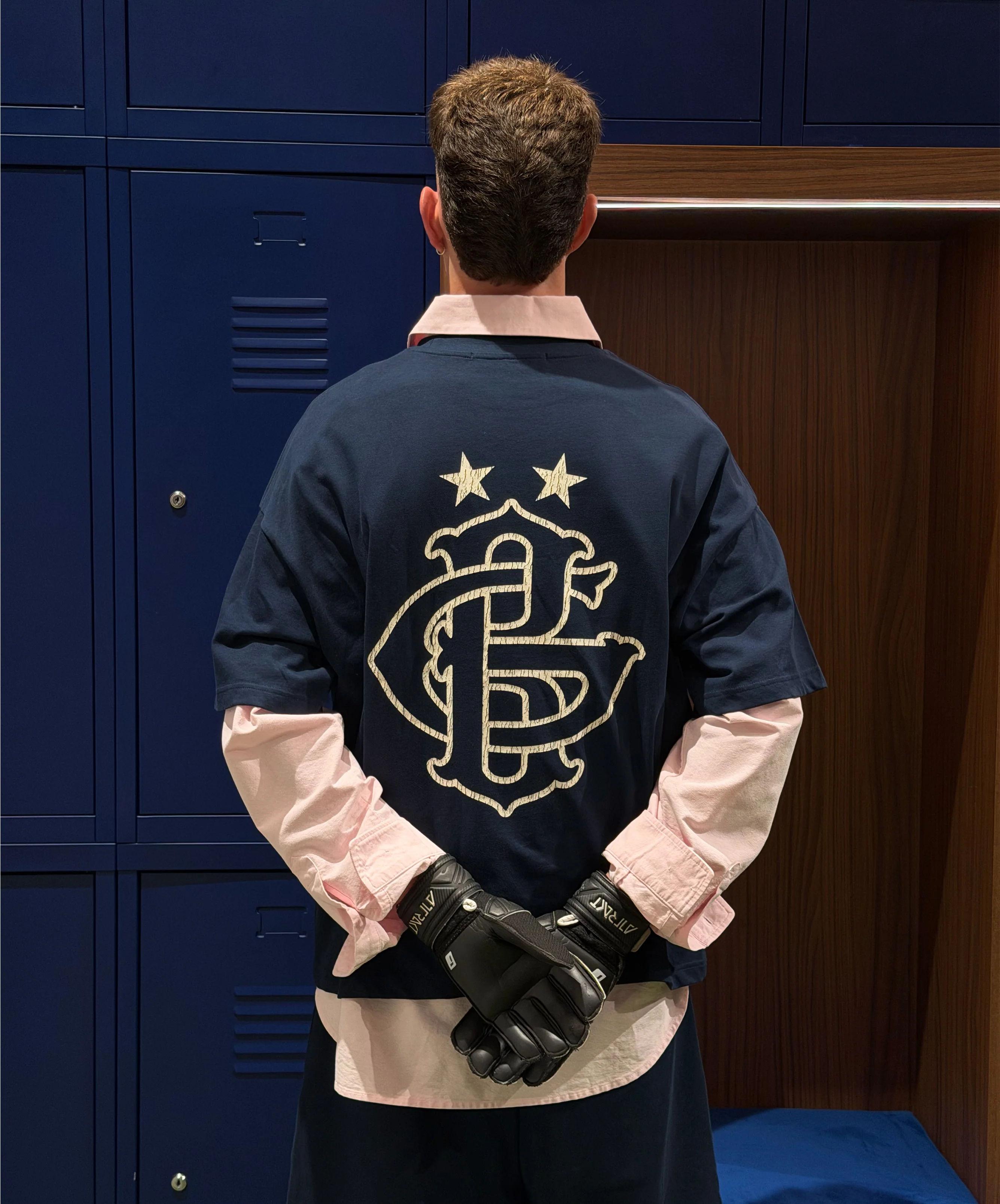 Gods Brand Boxy Tee Navy - Image 4