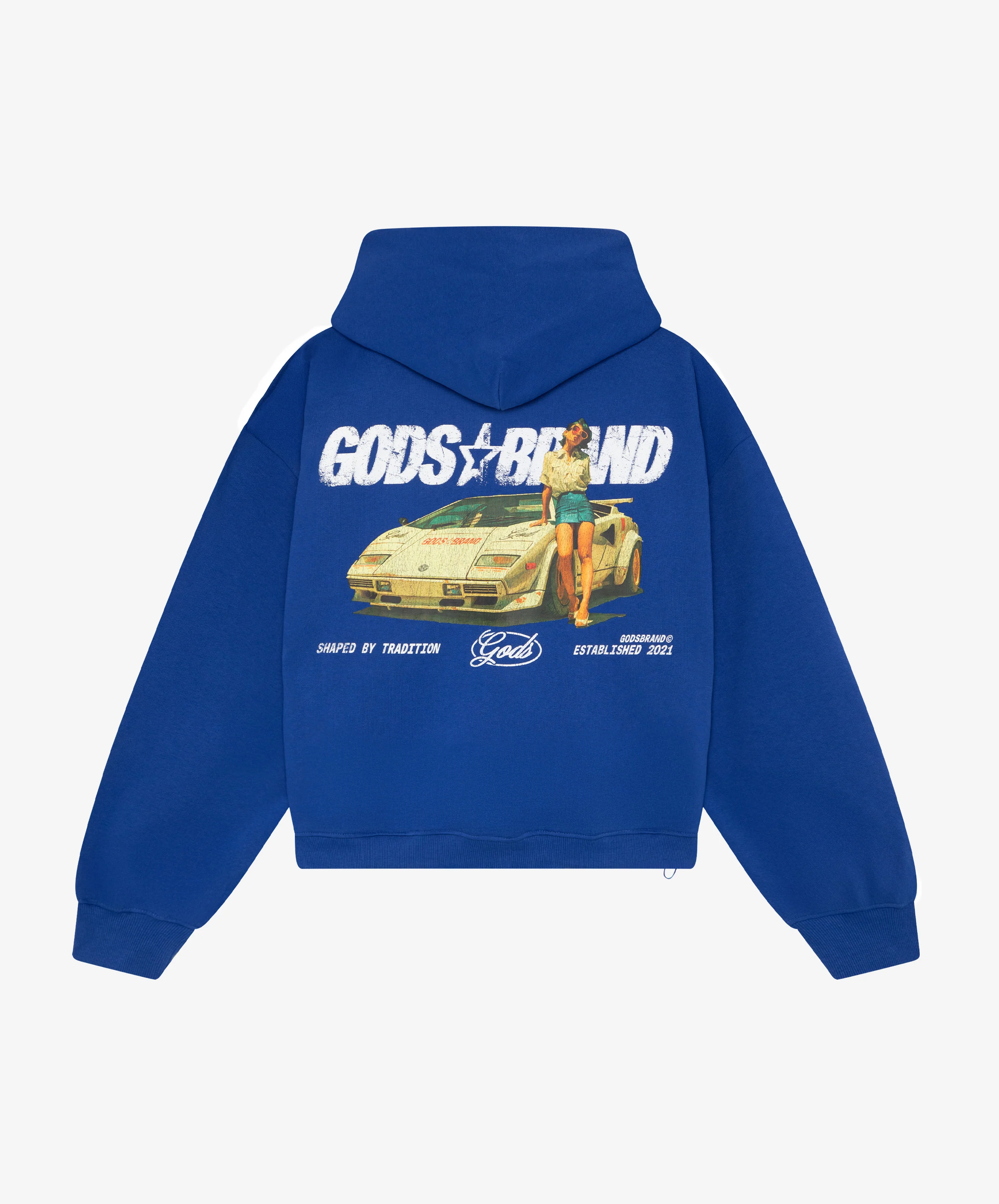 Sportscar Hoodie Blue - Image 5