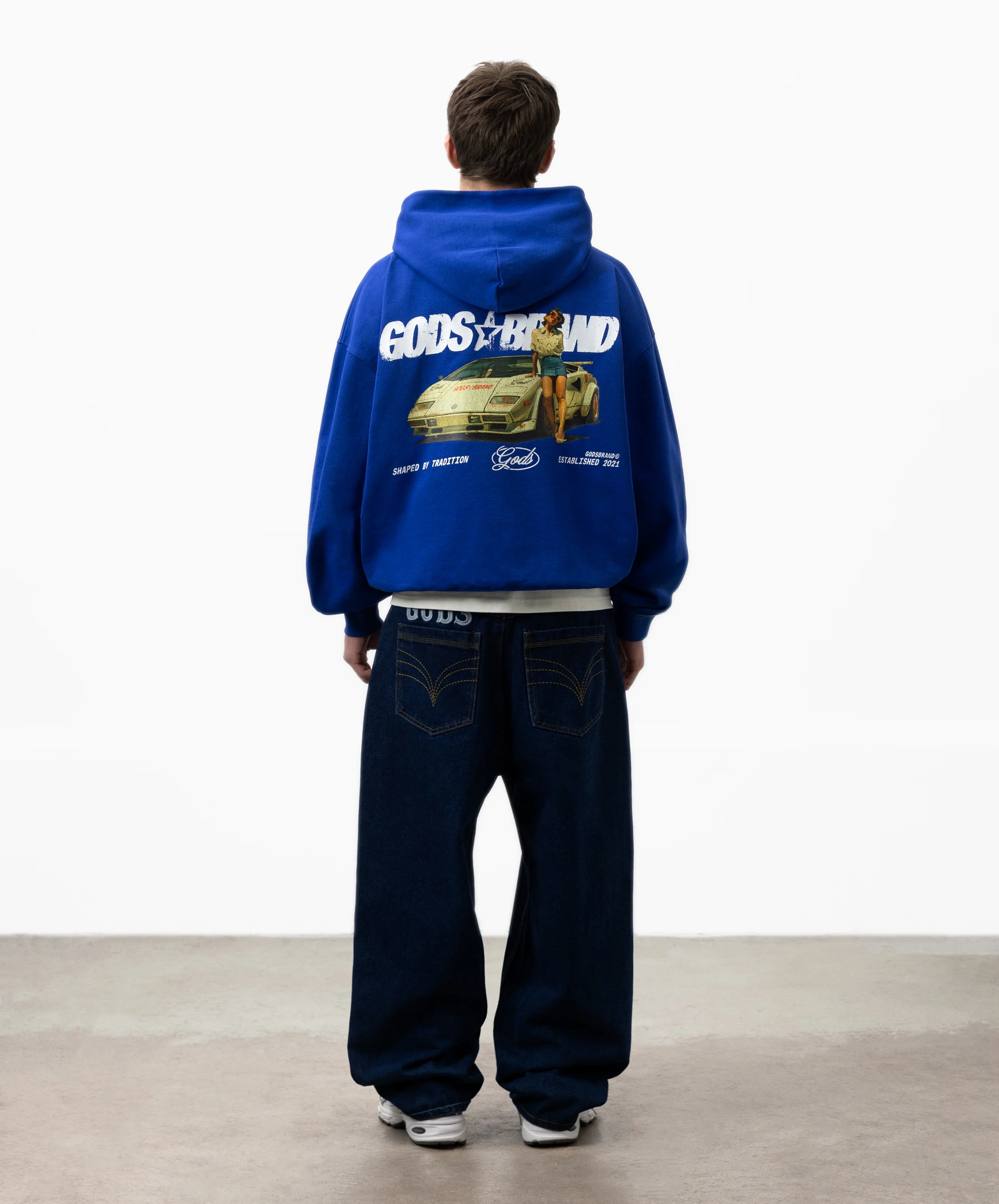 Sportscar Hoodie Blue - Image 7
