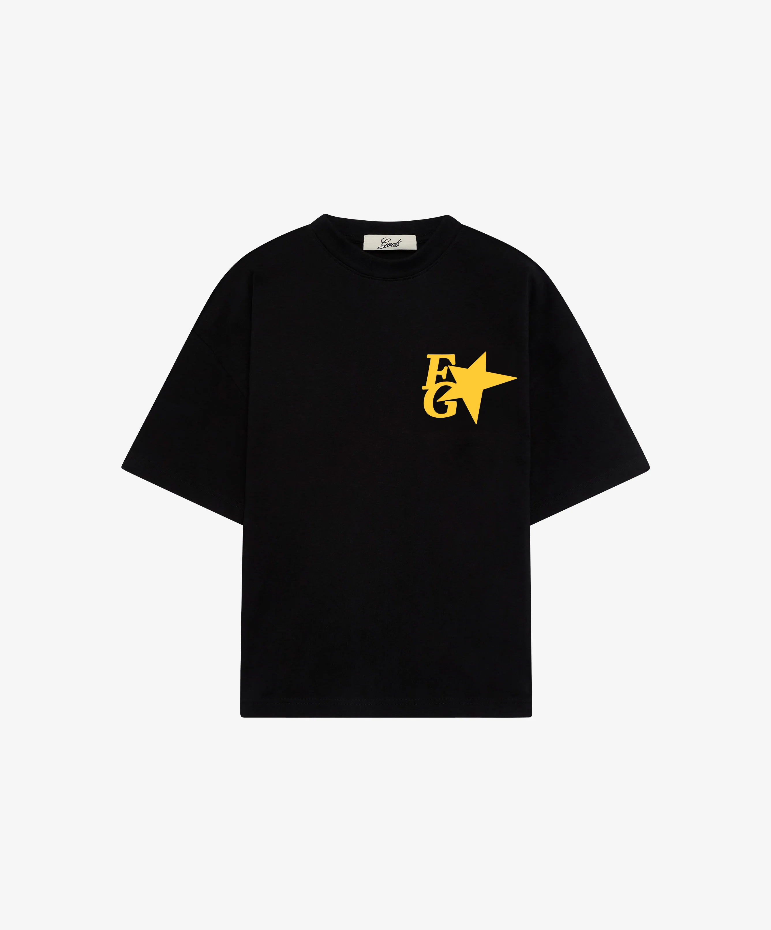 Star Boxy Tee Black - Image 4