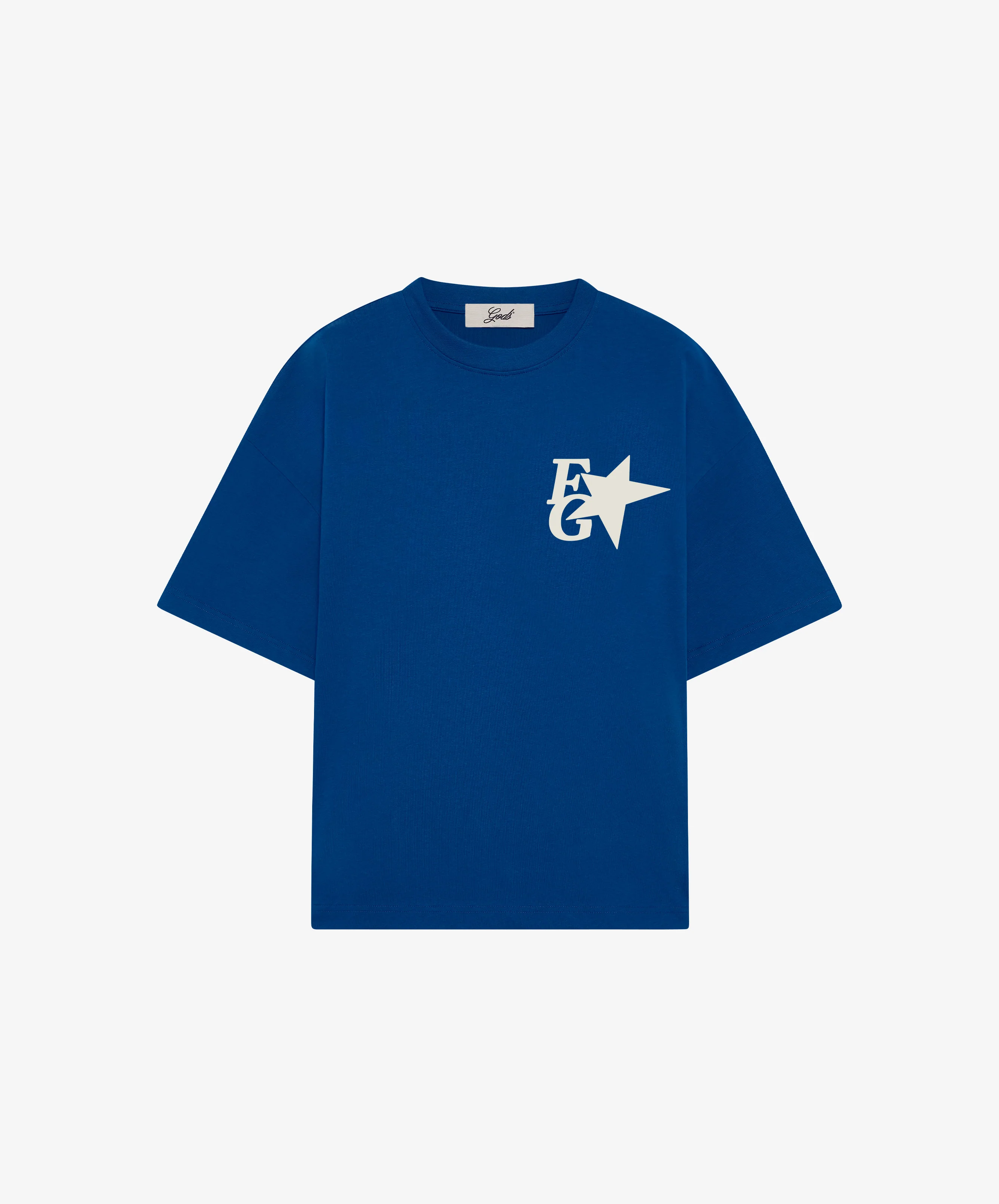 Star Boxy Tee Blue - Image 3
