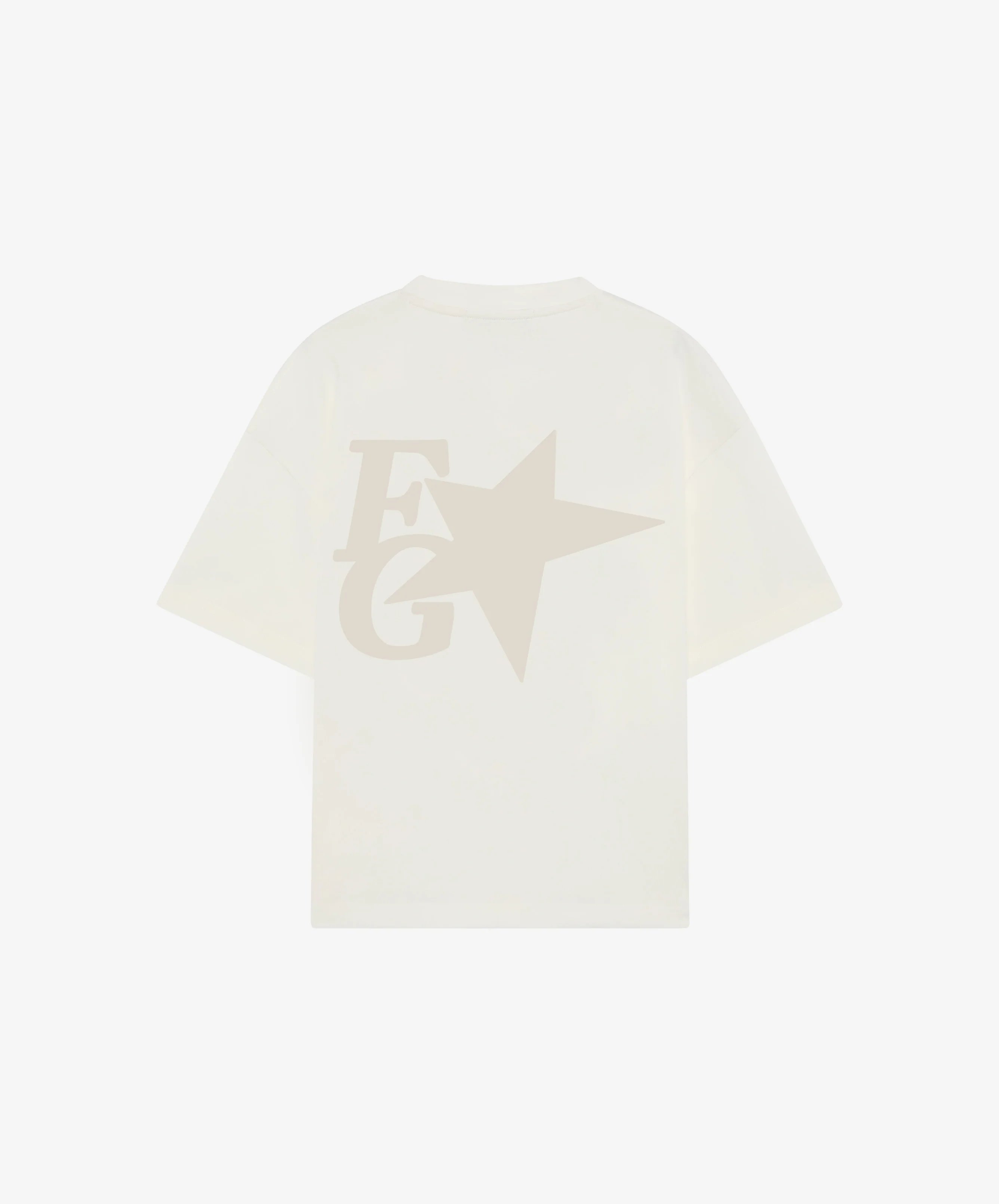 Star Boxy Tee Cream