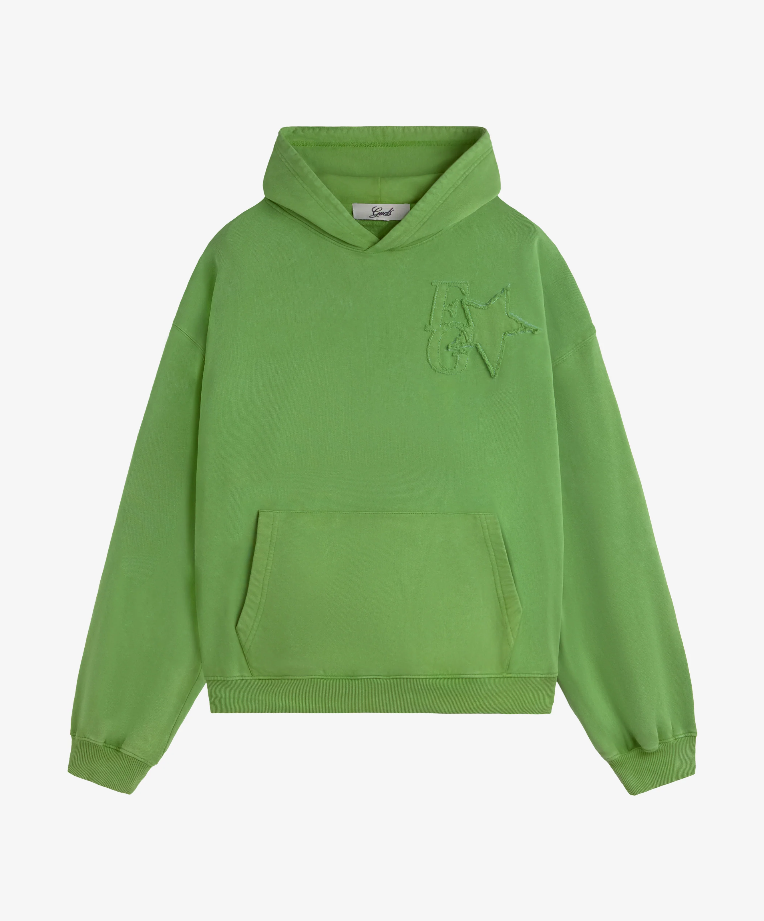 Star Washed Hoodie Green - Image 5